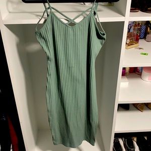 Body con dress mint color